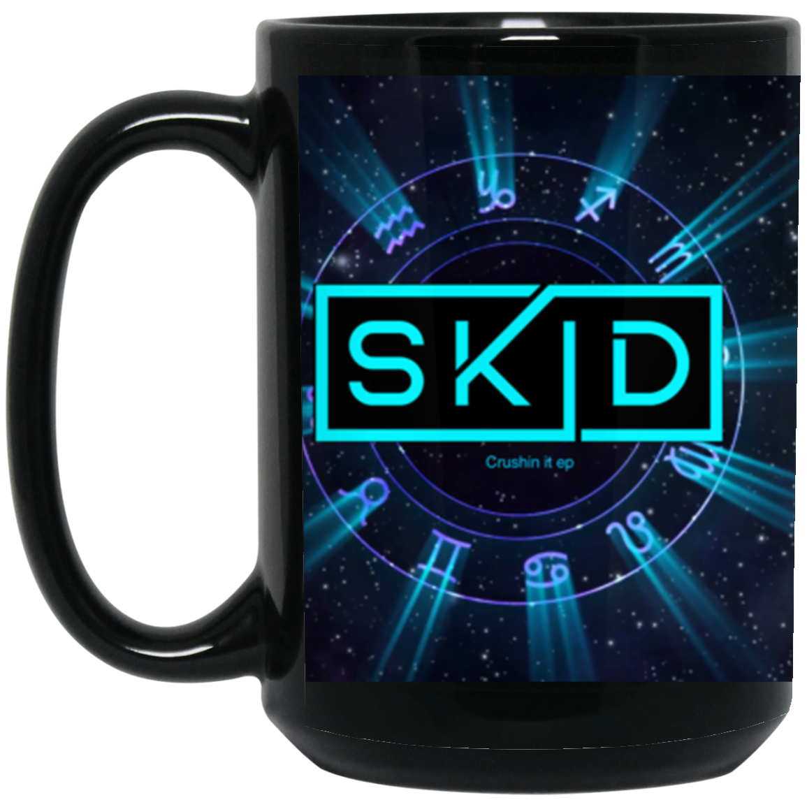 Crushin it 15 oz. Black Mug